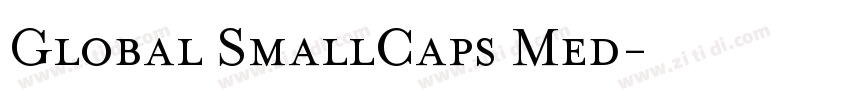 Global SmallCaps Med字体转换